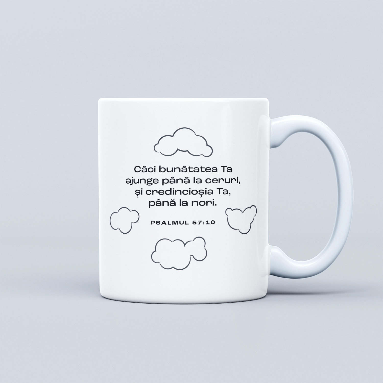 Cana cu verset biblic, cadou crestin - Psalmul 57:10